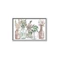 Picture of Bottled Plants I _GroupedProduct_Rectangle_Landscape_Canvas_Framed_