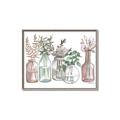 Picture of Bottled Plants I _GroupedProduct_Rectangle_Landscape_Canvas_Framed_