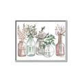 Picture of Bottled Plants I _GroupedProduct_Rectangle_Landscape_Canvas_Framed_