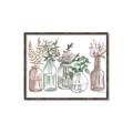 Picture of Bottled Plants I _GroupedProduct_Rectangle_Landscape_Canvas_Framed_