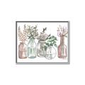 Picture of Bottled Plants I _GroupedProduct_Rectangle_Landscape_Canvas_Framed_