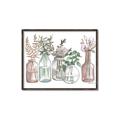 Picture of Bottled Plants I _GroupedProduct_Rectangle_Landscape_Canvas_Framed_