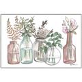 Picture of Bottled Plants I _GroupedProduct_Rectangle_Landscape_Canvas_Framed_