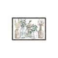 Picture of Bottled Plants Neutral I  _GroupedProduct_Rectangle_Landscape_Canvas_Framed_
