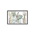 Picture of Bottled Plants Neutral I  _GroupedProduct_Rectangle_Landscape_Canvas_Framed_