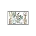 Picture of Bottled Plants Neutral I  _GroupedProduct_Rectangle_Landscape_Canvas_Framed_