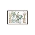 Picture of Bottled Plants Neutral I  _GroupedProduct_Rectangle_Landscape_Canvas_Framed_