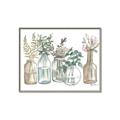 Picture of Bottled Plants Neutral I  _GroupedProduct_Rectangle_Landscape_Canvas_Framed_