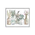 Picture of Bottled Plants Neutral I  _GroupedProduct_Rectangle_Landscape_Canvas_Framed_