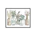Picture of Bottled Plants Neutral I  _GroupedProduct_Rectangle_Landscape_Canvas_Framed_
