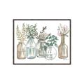 Picture of Bottled Plants Neutral I  _GroupedProduct_Rectangle_Landscape_Canvas_Framed_