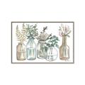 Picture of Bottled Plants Neutral I  _GroupedProduct_Rectangle_Landscape_Canvas_Framed_