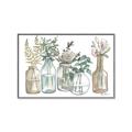 Picture of Bottled Plants Neutral I  _GroupedProduct_Rectangle_Landscape_Canvas_Framed_