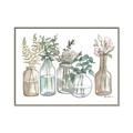 Picture of Bottled Plants Neutral I  _GroupedProduct_Rectangle_Landscape_Canvas_Framed_