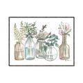 Picture of Bottled Plants Neutral I  _GroupedProduct_Rectangle_Landscape_Canvas_Framed_
