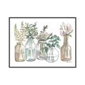 Picture of Bottled Plants Neutral I  _GroupedProduct_Rectangle_Landscape_Canvas_Framed_