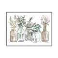 Picture of Bottled Plants Neutral I  _GroupedProduct_Rectangle_Landscape_Canvas_Framed_