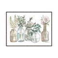 Picture of Bottled Plants Neutral I  _GroupedProduct_Rectangle_Landscape_Canvas_Framed_