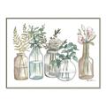Picture of Bottled Plants Neutral I  _GroupedProduct_Rectangle_Landscape_Canvas_Framed_