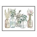 Picture of Bottled Plants Neutral I  _GroupedProduct_Rectangle_Landscape_Canvas_Framed_