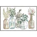 Picture of Bottled Plants Neutral I  _GroupedProduct_Rectangle_Landscape_Canvas_Framed_
