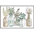 Picture of Bottled Plants Neutral I  _GroupedProduct_Rectangle_Landscape_Canvas_Framed_