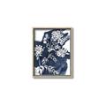 Picture of White fower on blue bkg _GroupedProduct_Rectangle_Portrait_Canvas_Framed_