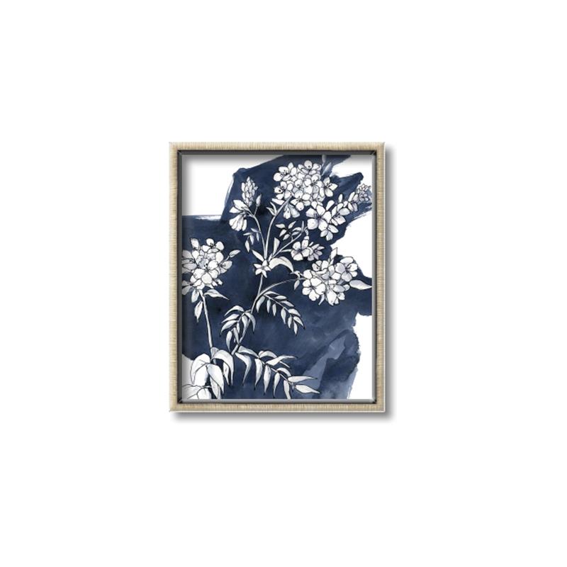 Picture of White fower on blue bkg _GroupedProduct_Rectangle_Portrait_Canvas_Framed_
