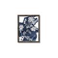 Picture of White fower on blue bkg _GroupedProduct_Rectangle_Portrait_Canvas_Framed_