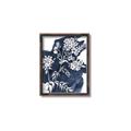 Picture of White fower on blue bkg _GroupedProduct_Rectangle_Portrait_Canvas_Framed_