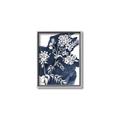 Picture of White fower on blue bkg _GroupedProduct_Rectangle_Portrait_Canvas_Framed_