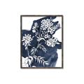 Picture of White fower on blue bkg _GroupedProduct_Rectangle_Portrait_Canvas_Framed_