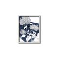 Picture of Hydrangea flower on blue bkg _GroupedProduct_Rectangle_Portrait_Canvas_Framed_