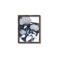 Picture of Hydrangea flower on blue bkg _GroupedProduct_Rectangle_Portrait_Canvas_Framed_