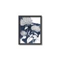Picture of Hydrangea flower on blue bkg _GroupedProduct_Rectangle_Portrait_Canvas_Framed_
