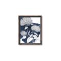 Picture of Hydrangea flower on blue bkg _GroupedProduct_Rectangle_Portrait_Canvas_Framed_