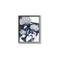 Picture of Hydrangea flower on blue bkg _GroupedProduct_Rectangle_Portrait_Canvas_Framed_