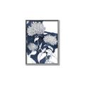 Picture of Hydrangea flower on blue bkg _GroupedProduct_Rectangle_Portrait_Canvas_Framed_
