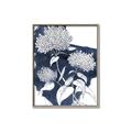 Picture of Hydrangea flower on blue bkg _GroupedProduct_Rectangle_Portrait_Canvas_Framed_