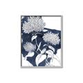 Picture of Hydrangea flower on blue bkg _GroupedProduct_Rectangle_Portrait_Canvas_Framed_