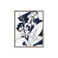 Picture of Blue & White Flower I  _GroupedProduct_Rectangle_Portrait_Canvas_Framed_