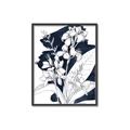Picture of Blue & White Flower I  _GroupedProduct_Rectangle_Portrait_Canvas_Framed_