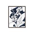 Picture of Blue & White Flower I  _GroupedProduct_Rectangle_Portrait_Canvas_Framed_