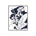 Picture of Blue & White Flower I  _GroupedProduct_Rectangle_Portrait_Canvas_Framed_