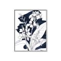 Picture of Blue & White Flower I  _GroupedProduct_Rectangle_Portrait_Canvas_Framed_
