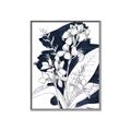 Picture of Blue & White Flower I  _GroupedProduct_Rectangle_Portrait_Canvas_Framed_