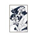 Picture of Blue & White Flower I  _GroupedProduct_Rectangle_Portrait_Canvas_Framed_