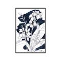 Picture of Blue & White Flower I  _GroupedProduct_Rectangle_Portrait_Canvas_Framed_
