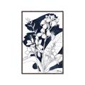 Picture of Blue & White Flower I  _GroupedProduct_Rectangle_Portrait_Canvas_Framed_
