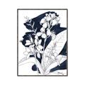 Picture of Blue & White Flower I  _GroupedProduct_Rectangle_Portrait_Canvas_Framed_